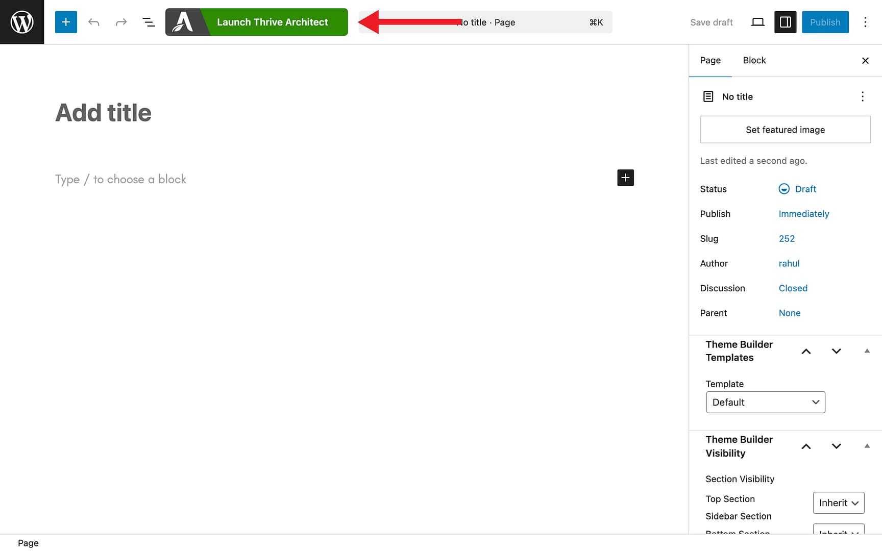 Building a Landing Page with Thrive Architect - Launch Thrive Architect in Thrive Apprentice