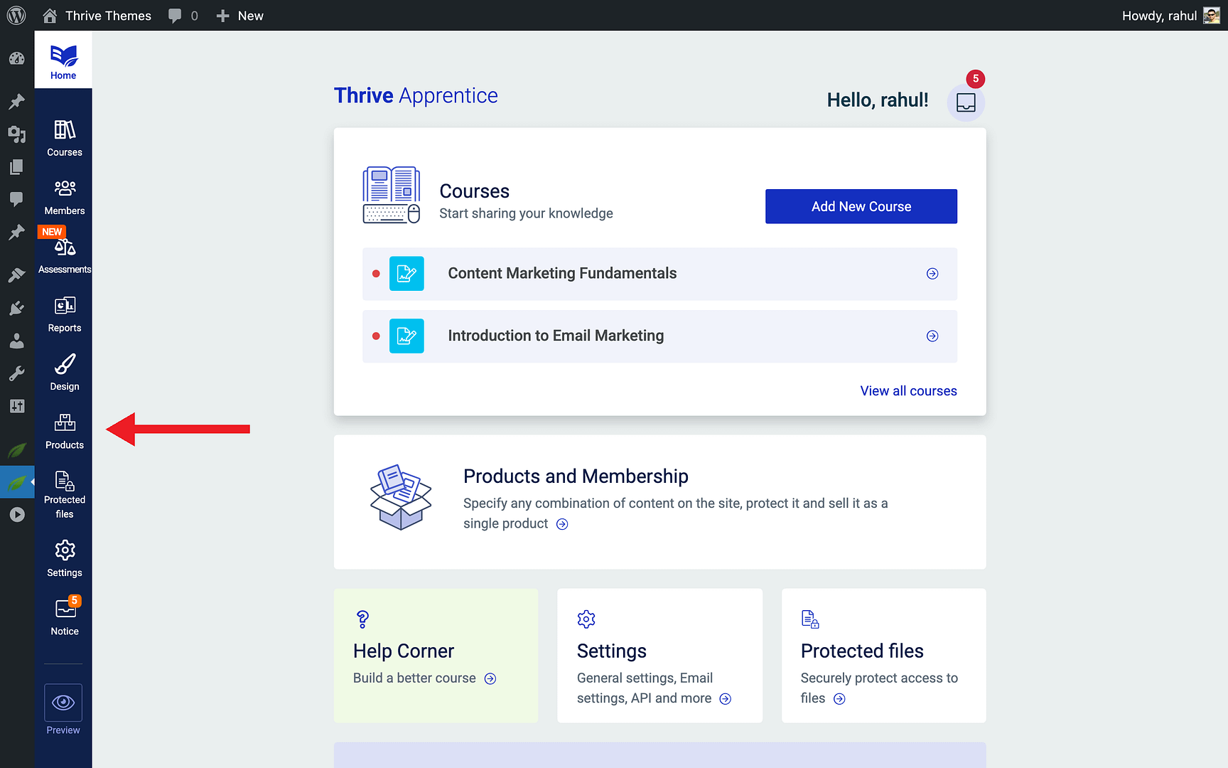 Creating a Course Bundle Step by Step - Products in Thrive Apprentice