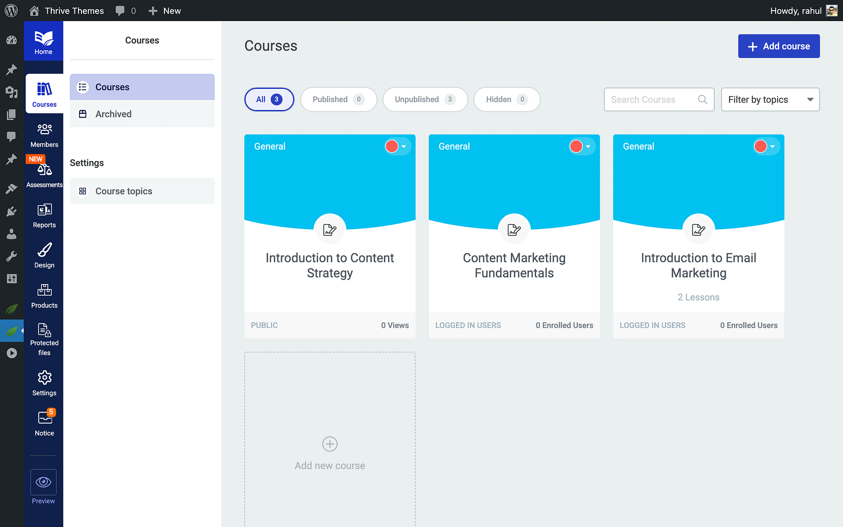 Enabling the Course Welcome Email - Thrive Apprentice in Thrive Apprentice