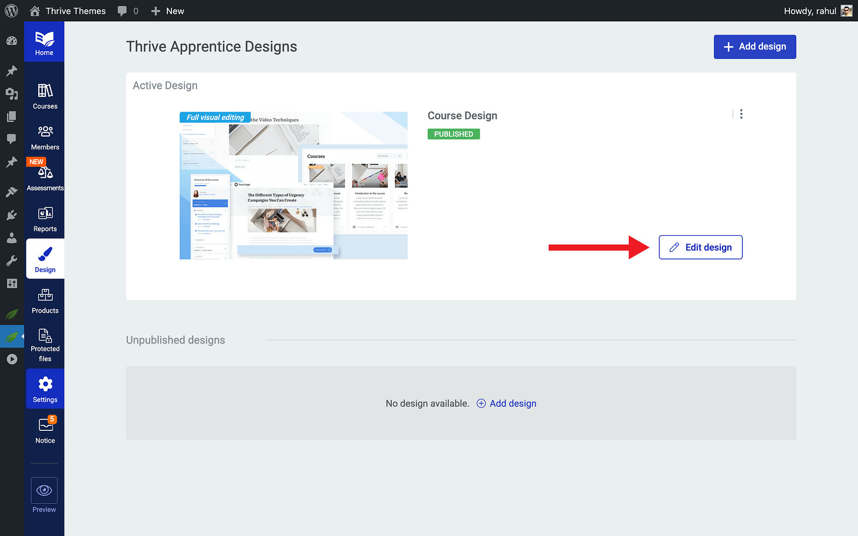 How to Access Dynamic Text - Edit design in Thrive Apprentice