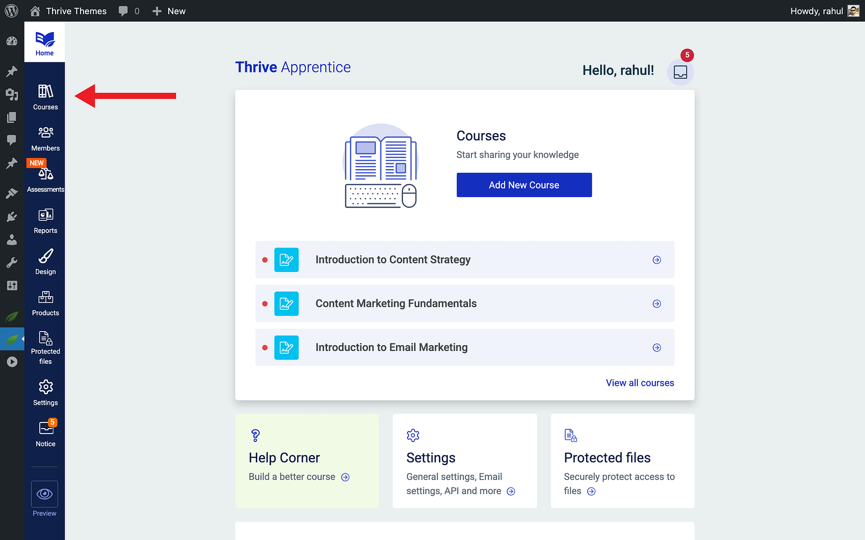 Step 1: Create Your Course Content - Courses in Thrive Apprentice