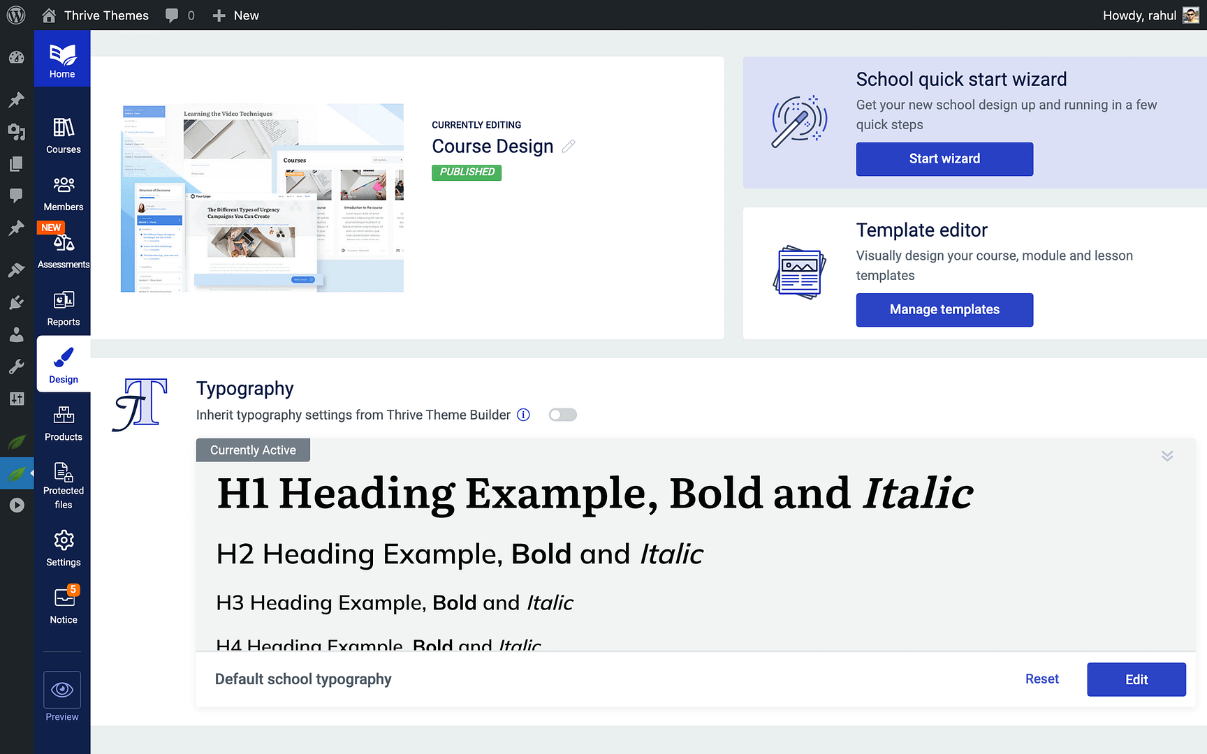 Step 2: Design Your Online School - Design in Thrive Apprentice