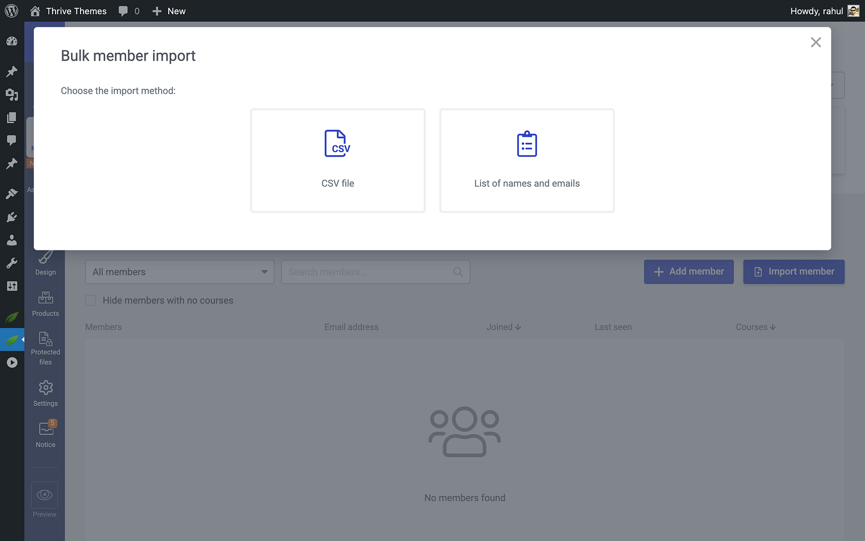 Step 7: Import Your Existing Customers -  in Thrive Apprentice