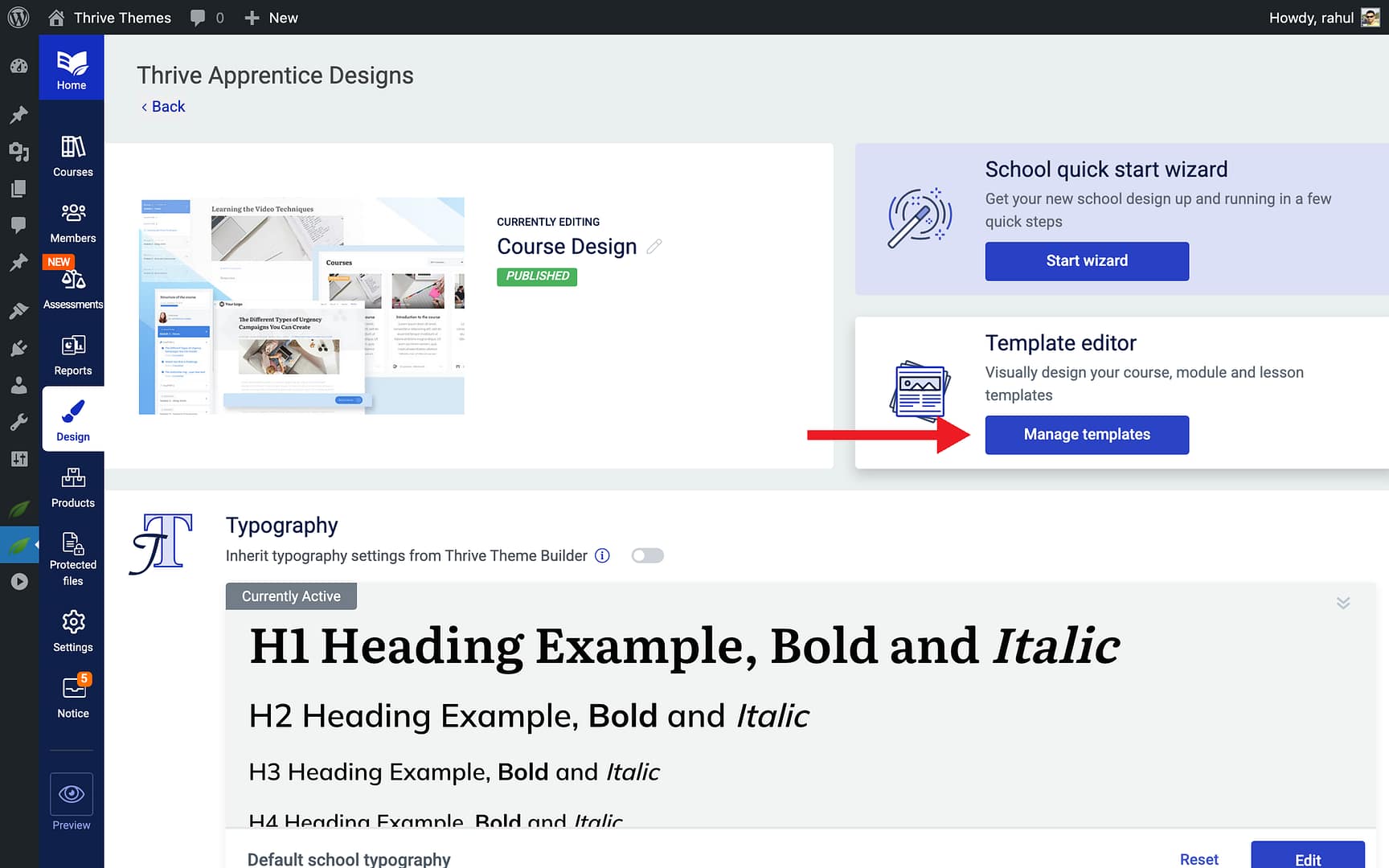 Walkthrough: Adding Dynamic Text to a Lesson Template - Manage Templates in Thrive Apprentice