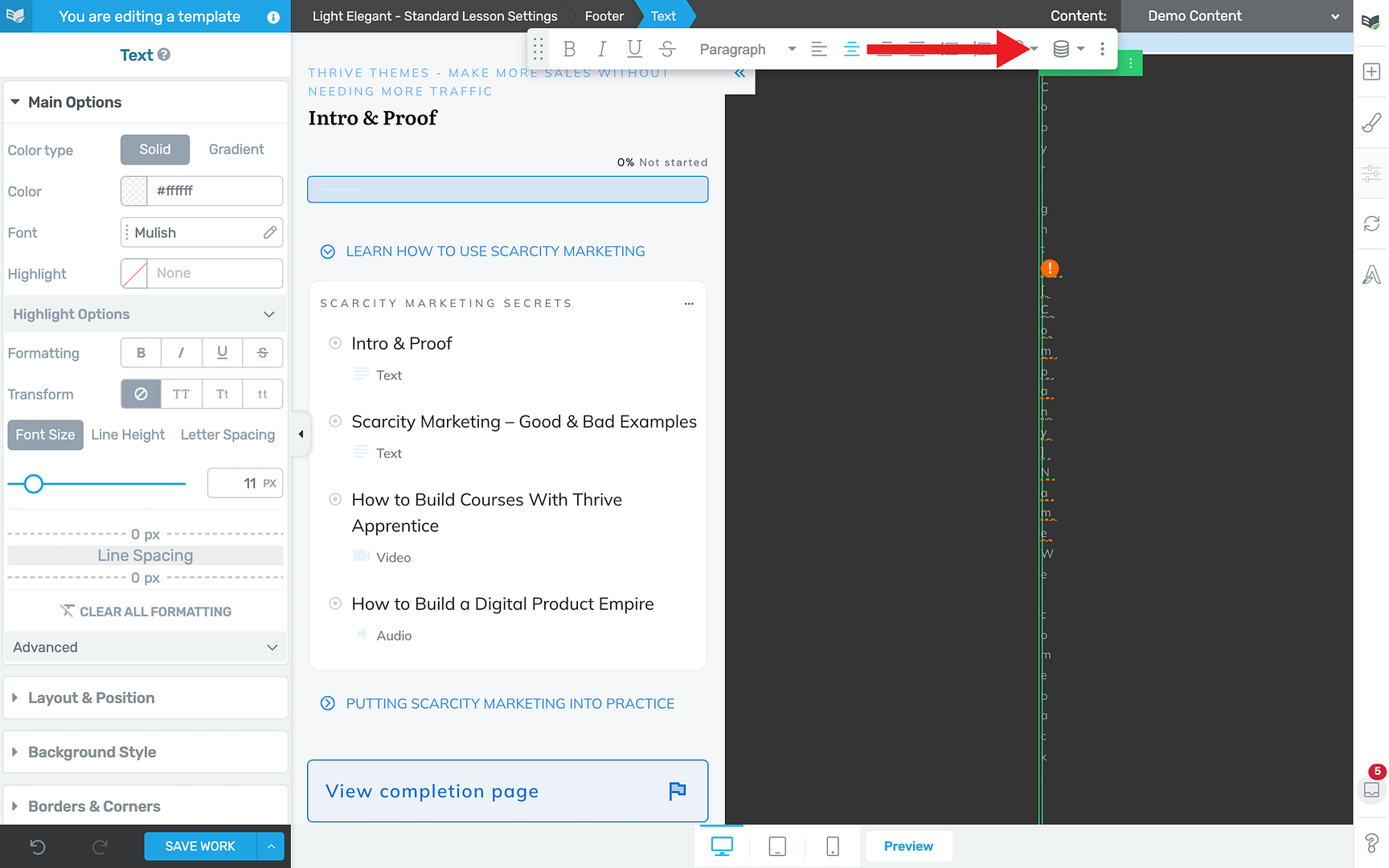 Walkthrough: Adding Dynamic Text to a Lesson Template - Dynamic Text in Thrive Apprentice