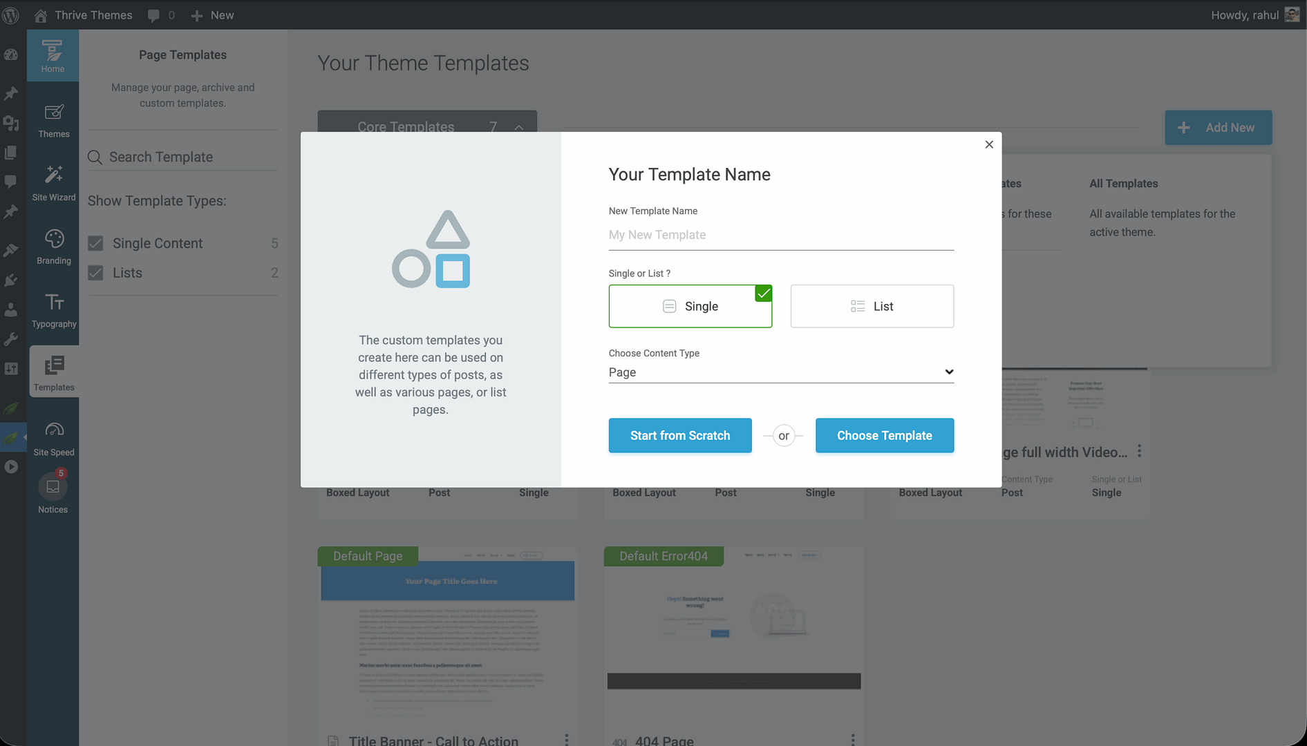 How to Create and Customize Page Templates in Thrive Theme Builder