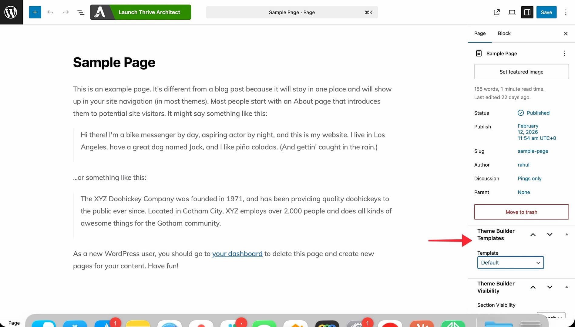 How to Apply Templates to Pages and Posts in Thrive Theme Builder