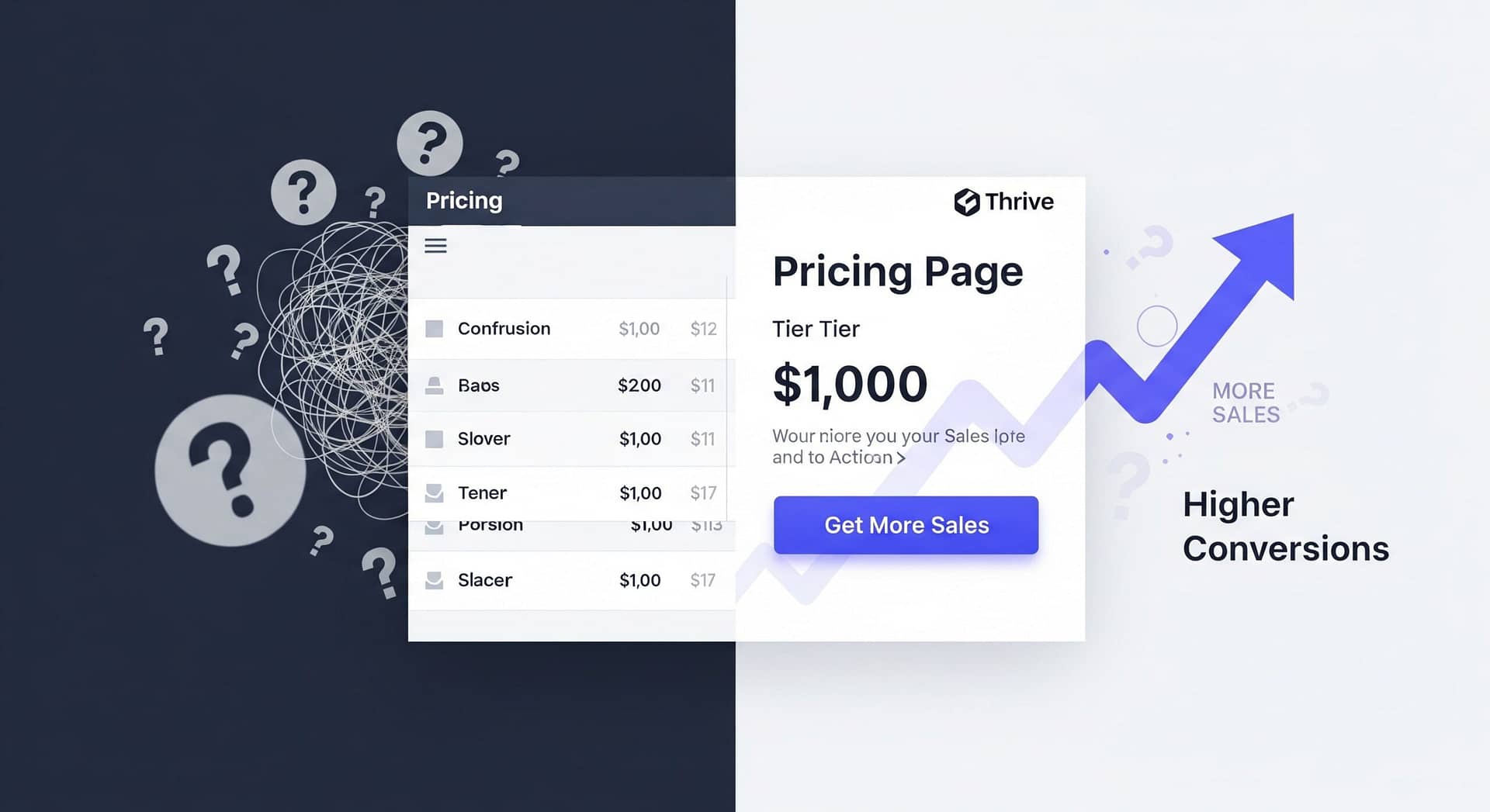 Pricing page optimization