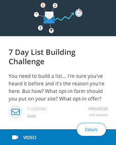 7 Day List Building Challenge