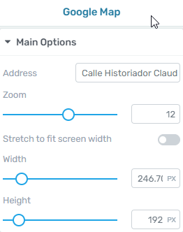 Sidebar Post Image 28 Google Map element sidebar settings