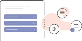 Multiple course media formats
