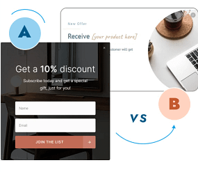 A/B testing for opt-in forms