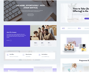Page Blocks Collection of landing page blocks
