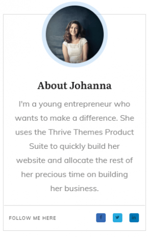 Sidebar Post Image 10 Add a mini bio box to your personal brand site sidebar