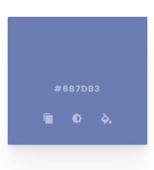 Color swatch with hexagoincal code
