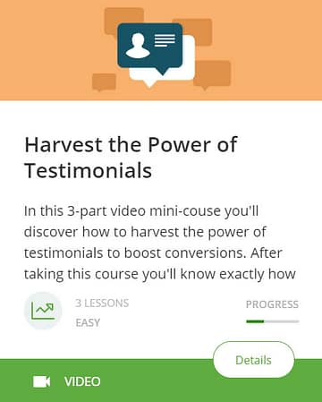 Harvesting the Power of Testimonials