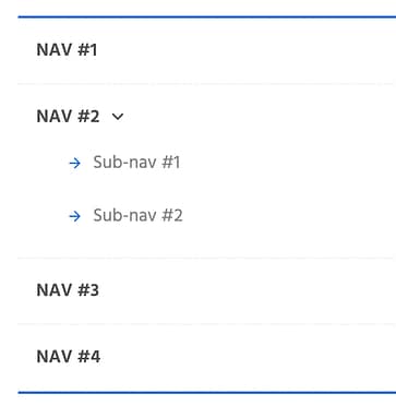 Vertical Menu template design example