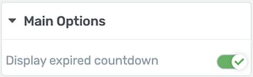 Display Expired Countdown