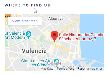 Sidebar Post Image 29 Google Map element example