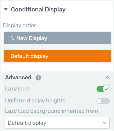 Conditional Display