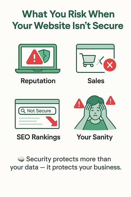 risk when website not secure