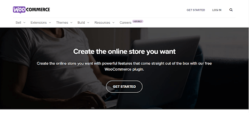 Hero section for WooCommerce homepage