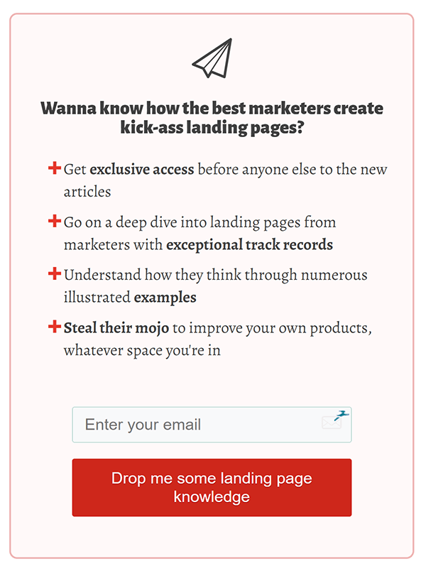 David's lead generation opt-in