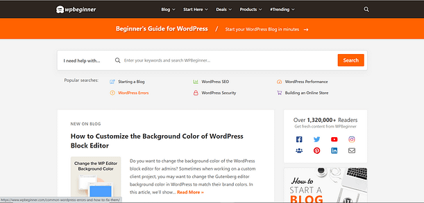 WPBeginner website