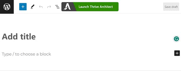 Launch TA Adding a title in the WordPress backend
