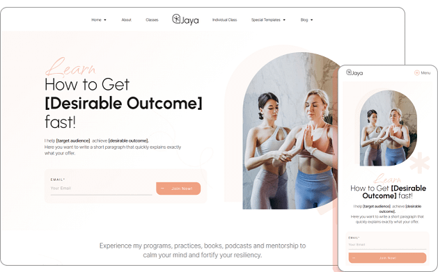 Fully mobile responsive designs