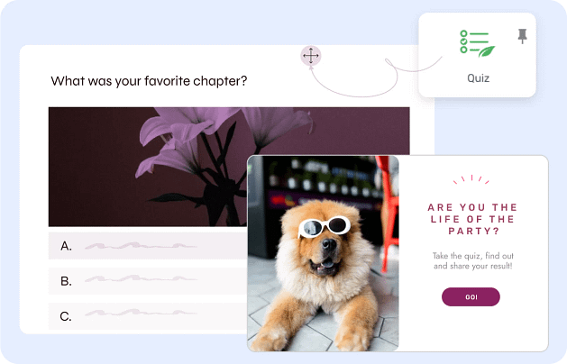 Engaging quizzes