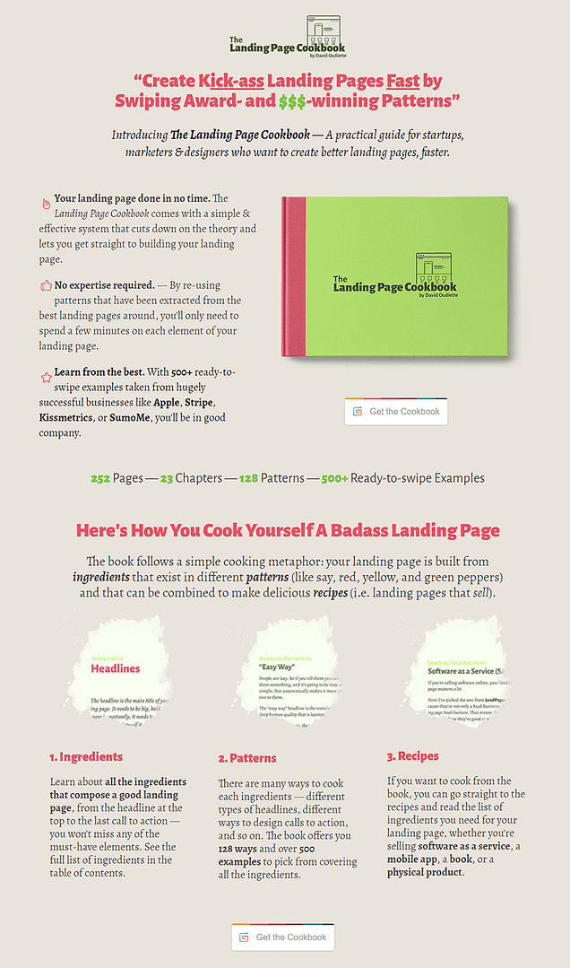 Landing Page build with Thrive Architect