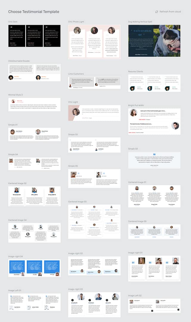 testimonial template examples