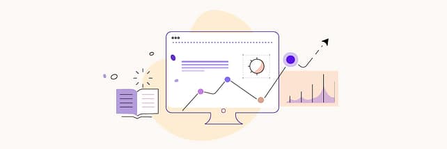 Illustration of online course analytics