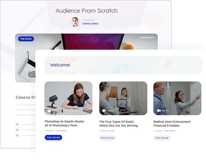 Couse overview pages
