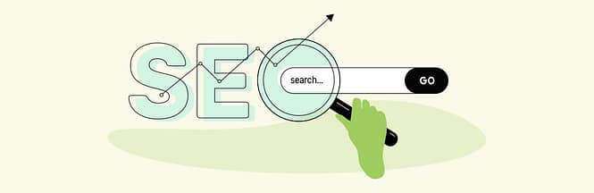 Illustrated image of SEO