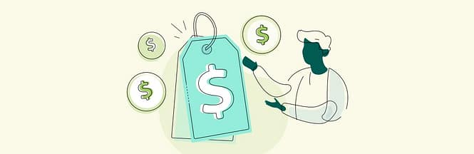 Abstract image of how much an item costs