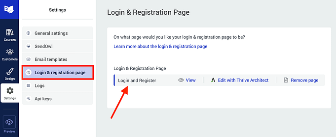 Login and Register Page
