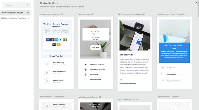 Sidebar Library