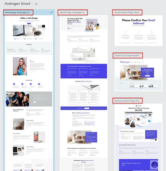 Thrive Themes Hydrogen Landing Page Set