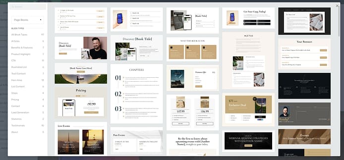 BookWise is our recommended book landing page set for independent authors