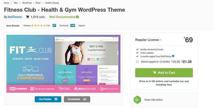 8. Fitness Club