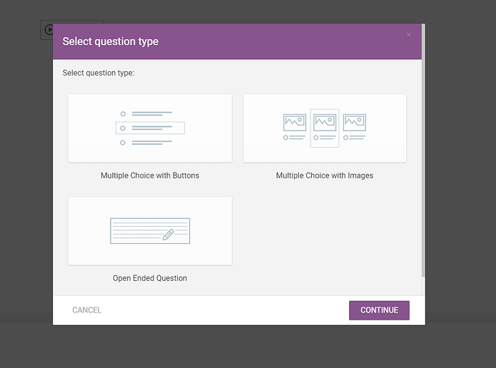 Select a Question Type