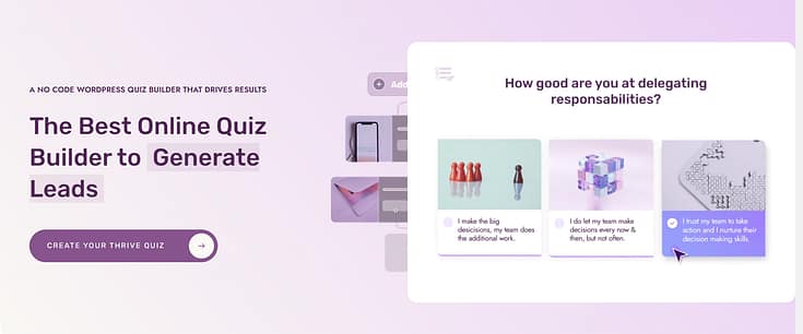 Thrive Quiz Builder new LP