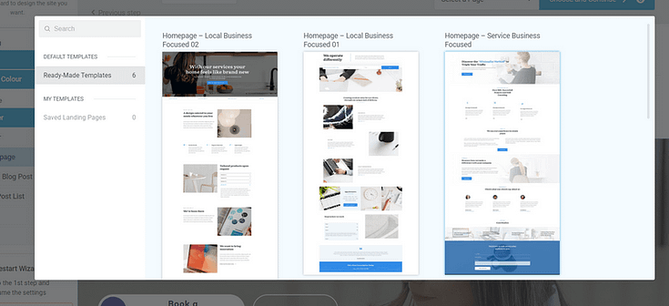 Example of Homepage Templates in TTB Example of more homepage templates in TTB