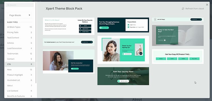 CTA Section from Xpert Theme CTA Section from Xpert Block Template pack. Xpert is a Thrive Theme Builder theme for online coaches