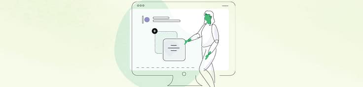 Image of someone navigating a website/platform
