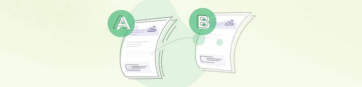 Image of one webpages vs the other