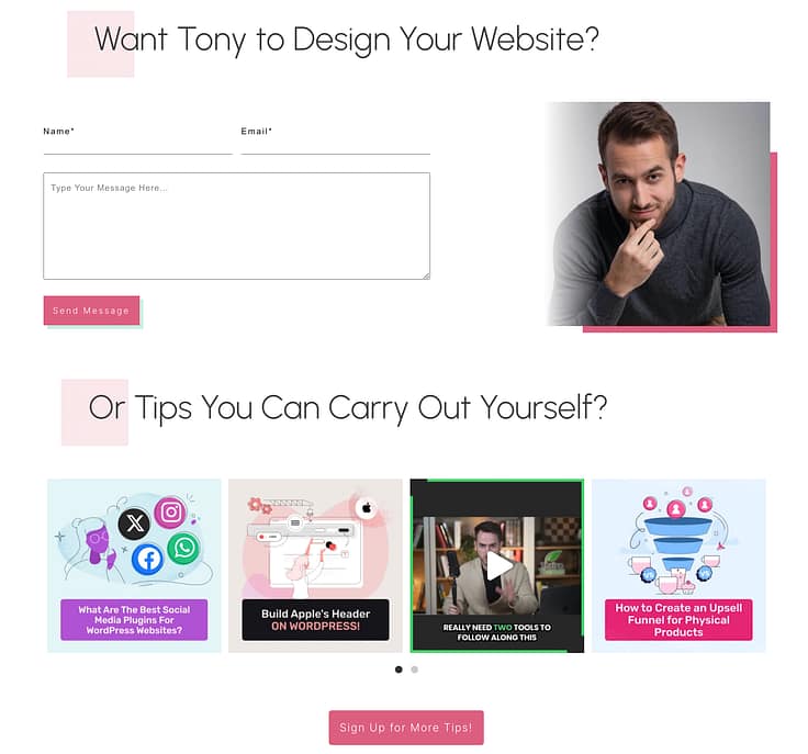 Signup example with Smash Balloon