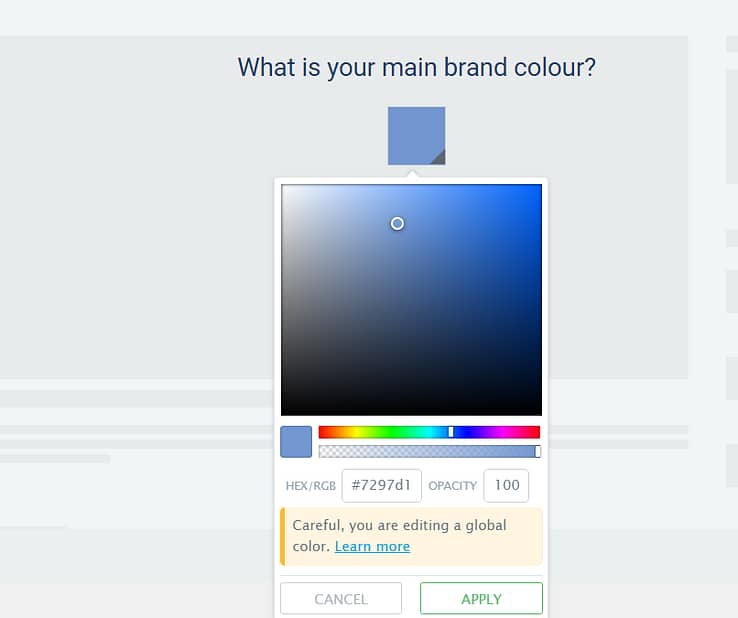 4. Choose a Main Brand Color